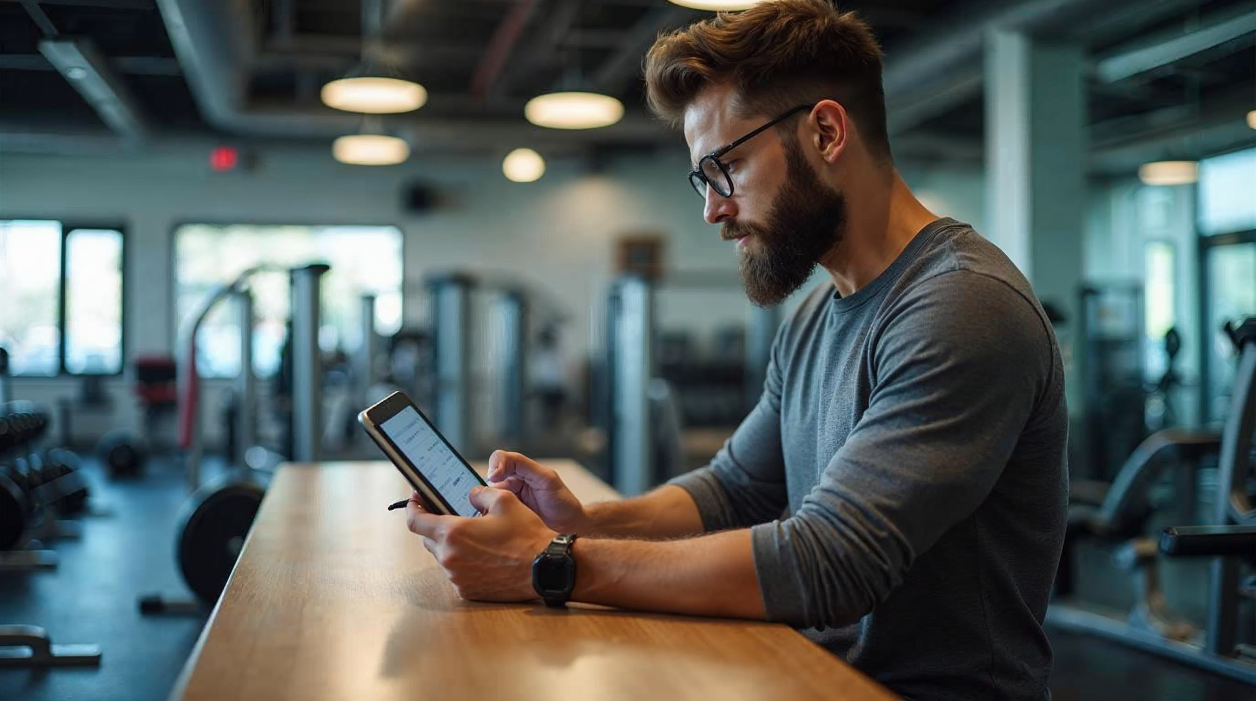 Gym owner comparing processing costs against a merchant statement